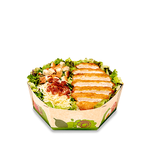 Ensalada Caesar con Pollo Crispy