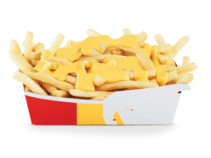 Papas con cheddar
