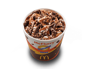 McFlurry Ovomaltine Rocks Ao Leite Caramelo