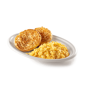 2 Huevos revueltos + 1 Pan Muffin