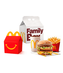 1 Cajita Feliz + 1 McCombo Mediano Clásico